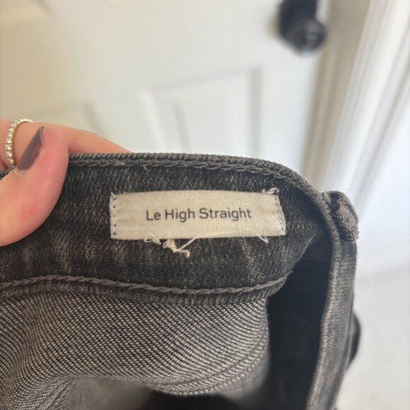 Frame Le High Straight leg Gray Acid Wash jeans - Picture 5 of 5